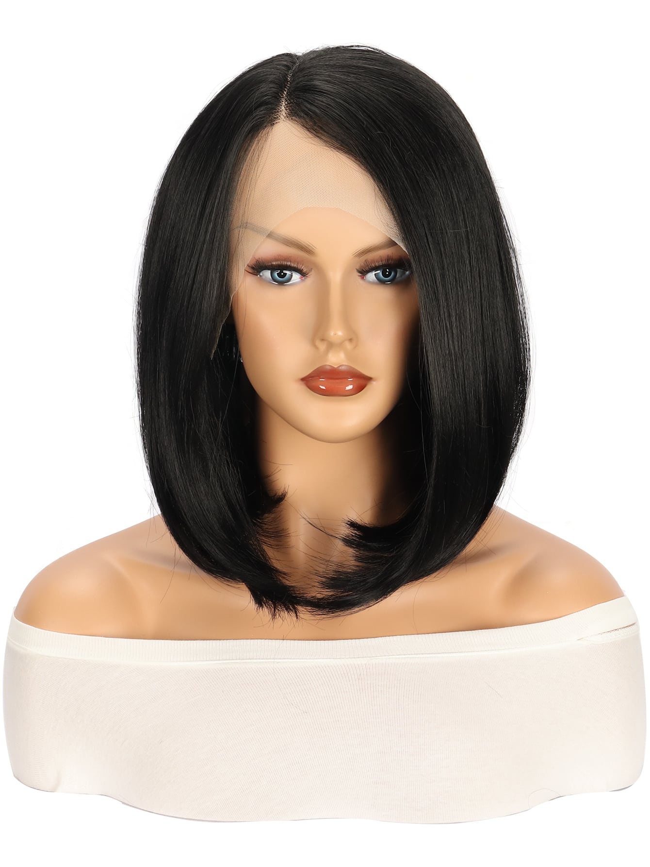 T-Part Lace Short Straight Synthetic Wig