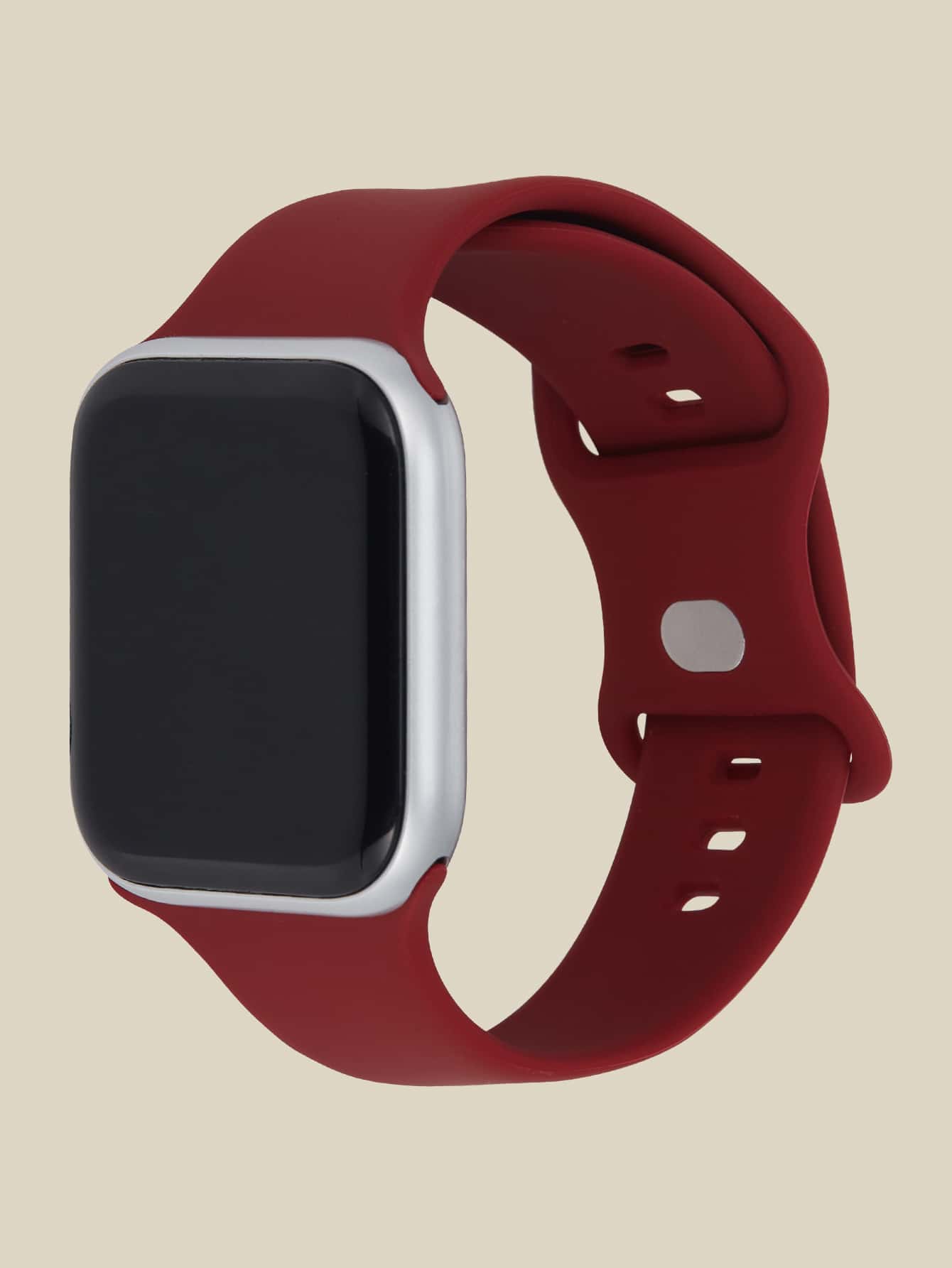 1pc Silicone Watchband Compatible With Apple Watch
