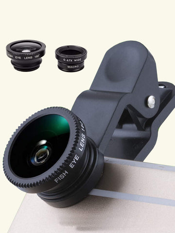 3 In 1 Phone Wide Angle Macro Clip Lens