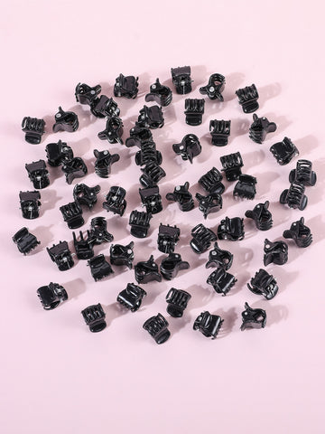 60pcs Toddler Girls Solid Hair Claw