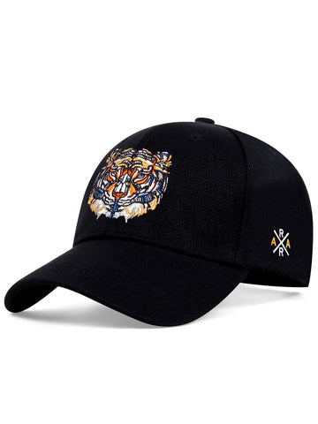 Men Tiger Embroidered Baseball Cap