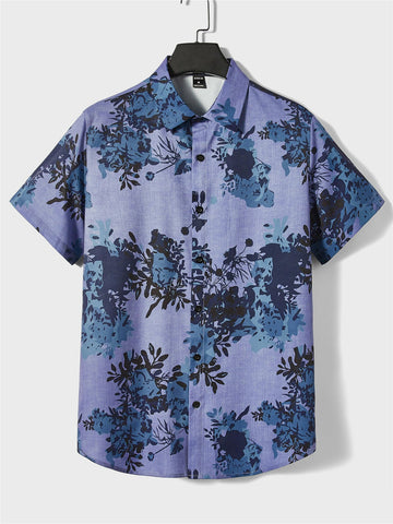 Men Floral Print Shirt