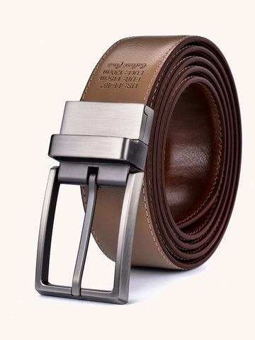 Men Square Buckle Belt For Daily Use Gift For Friend Casual