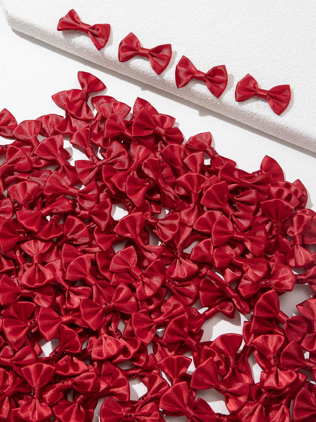 30pcs Solid Color Bow Shaped Sewing Decoration