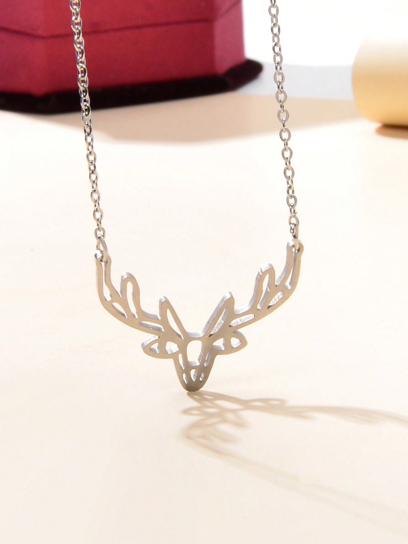 Elk Pendant Necklace
