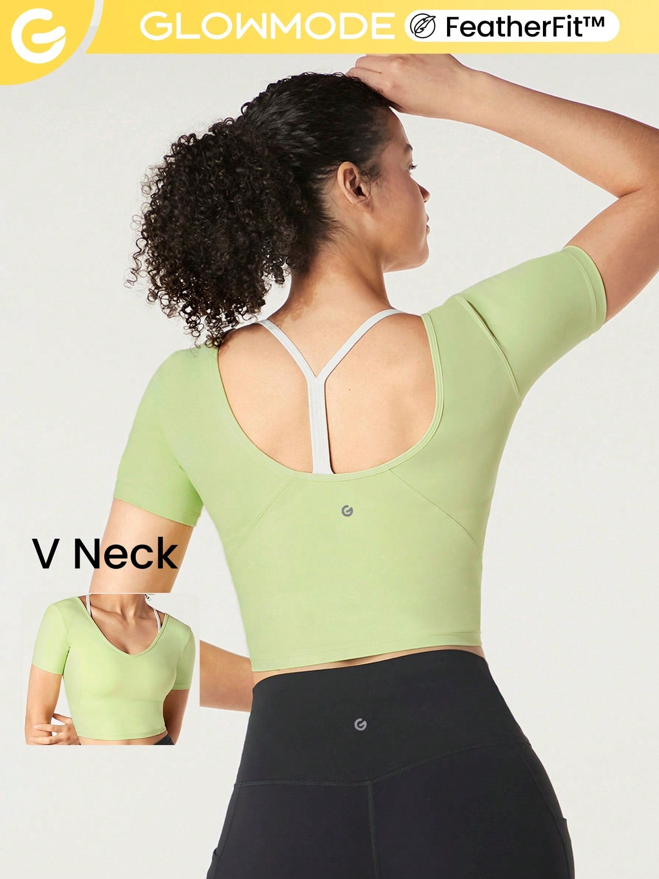 FeatherFit™ Slim Cropped Length Contour Tee