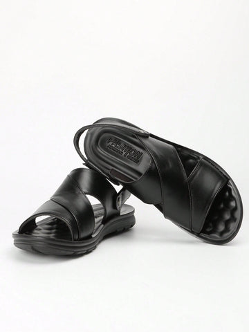 Fashionable Arabic Sandals For Men, Cut Out Design Slingback Sandals