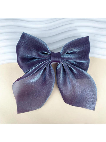 1pc Women Bow Decor Fashion French Clip For Daily Decoration