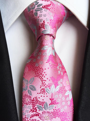 1pc Men Floral Jacquard Fashion Tie For Party Work
