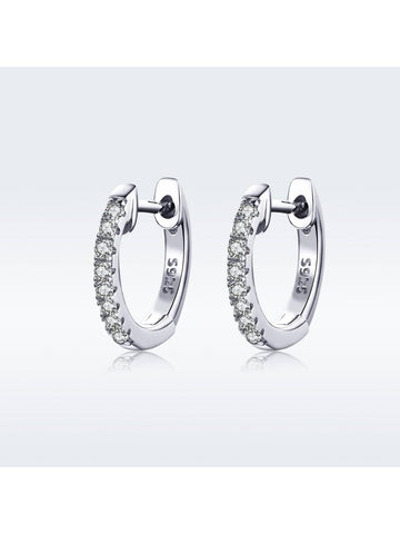1pair 925 Sterling Silver Earrings For Women Small Hoop Earrings Ear Bone Hoop Earrings