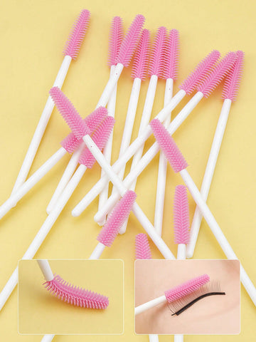 50Pcs Eyelash Brush Silicone Eyelash Brush Cosmetic Brush Makeup Tools Makeup Brushes