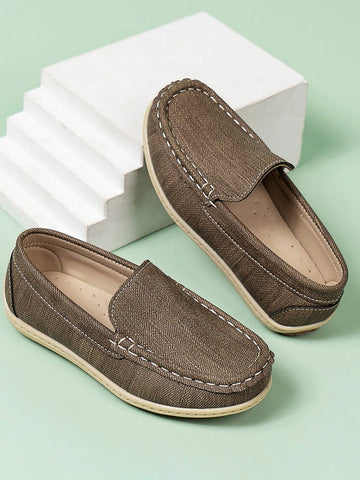Boys Slip On Low-top Loafer Flats For Outdoor