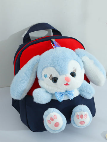 Children's Waterproof Cartoon Rabbit Decorated Backpack