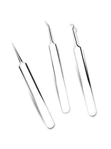 3pcs Stainless Steel Blackhead Remover Tool