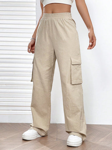 Flap Pocket Side Cargo Pants