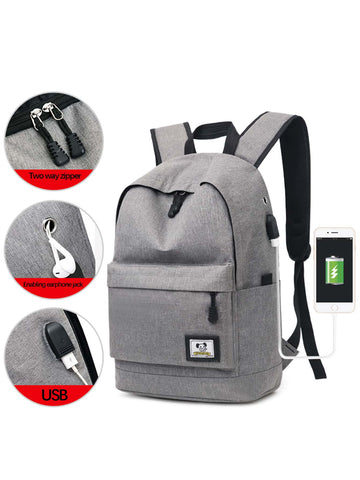 1pc Leisure backpack for Boy And Girl Universal backpack for travel backpack Student backpack Solid Color canvas backpack