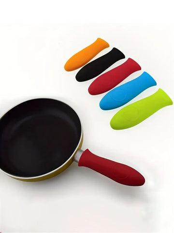 Silicone Heat Insulation Pot Handle Cover, High Temperature Resistance, Thickened Iron Pot, Milk Pan, Frying Pan Handle Cover
