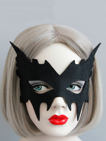 1pc Black Party Mask Unisex Face Covering Masquerade Costume Accessory