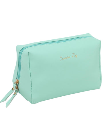 Women's Portable Cosmetic Bag Toiletry Bag With Large Capacity, Waterproof, Travel-friendly, Mint Green