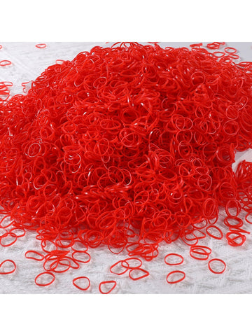500pcs Mini Disposable Elastic Hair Ties For Girls, Suitable For Daily Use