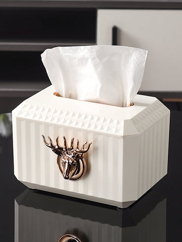 Creative Plastic Elk Tissue Box, Tray Lifting High-end Facial Tissue Holder