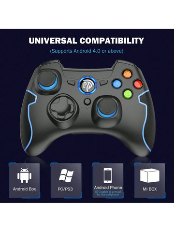 EasySMX 9013 Wireless PC Gaming Controller for PS3, PC (Windows XP/7/8/8.1/10), Steam, Android, Vista, TV Box with Vibration