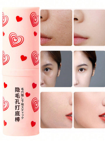 1pc Pore Concealing Primer Stick + 1pc Pore Filling Makeup Base Cream, Natural Fit Skin, Long-lasting & Non-smudging Makeup