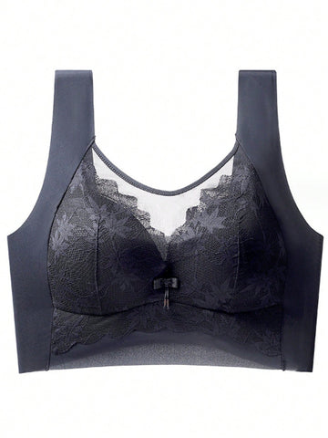 New Arrival Women's Lace Bra With Beauty Back & Side Compression To Smooth Out Lumps & Bumps