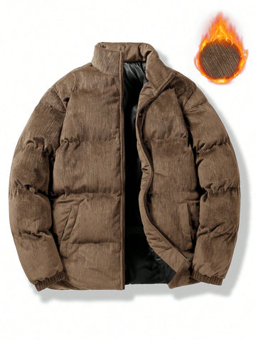 Men's Drop Shoulder Padded Coat