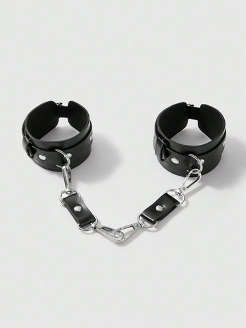 PU Leather Ring Linked Strap Lingerie Accessories