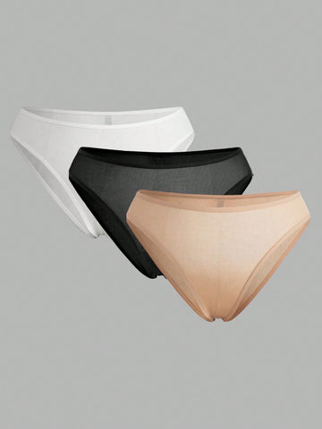 Plus 3pack Solid Panty