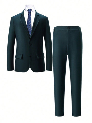 Men's Gentleman Classic Vintage 2pcs Suit, Daddy And Me Matching Set (sold Separately)