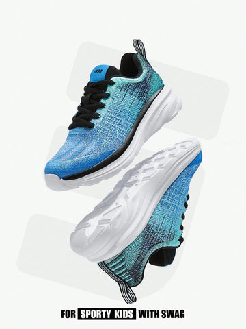 Fashionable And Comfortable Breathable Knitted Sport Shoes With Mesh Design