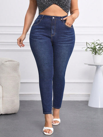 Plus Size Women's Slim Fit Jeans