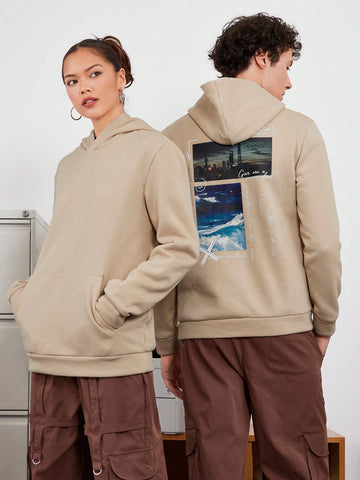 Men's Knitted Casual Printed Sweatshirt