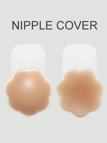 1pair Flower Shaped Silicone Nipple Covers