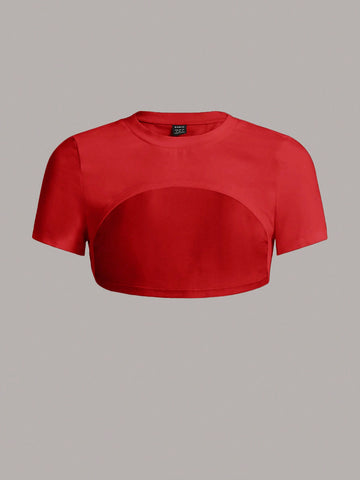 Women'S Solid Color Cropped Top