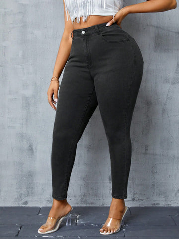 Plus Size Women's Bodycon Jeans