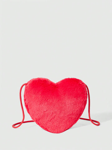 Ladies' Fashionable Heart-shaped Design Crossbody Bag