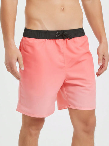 Men'S Color Block Beach Shorts