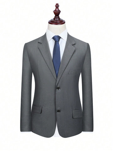 1pc Men'S Lapel Collar Long Sleeve Suit Jacket