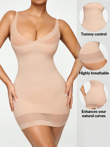 Women's Abdomen Wrapping And Shaping Vest Dress