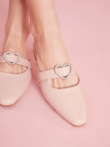 Women's Square Toe Half Slipper Shoes