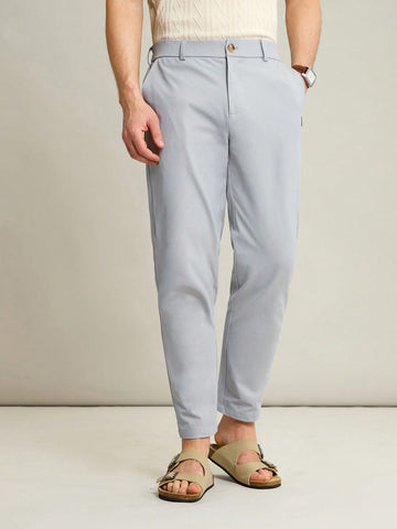 Men's Solid Color Woven Casual Pants