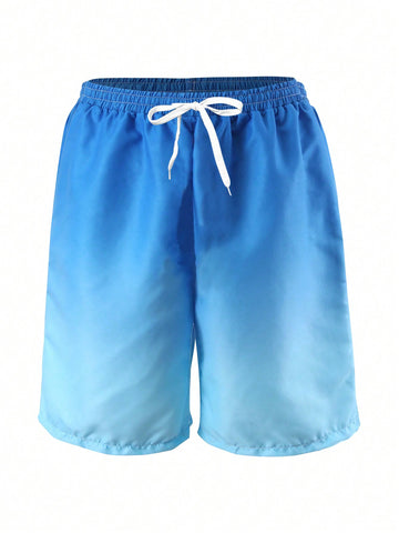 Men's Gradient Beach Shorts For Vacation